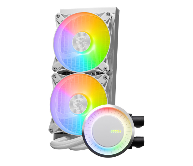 MSI MAG Core Liquid E240 White 2x120mm - 1179622 - zdjęcie 2